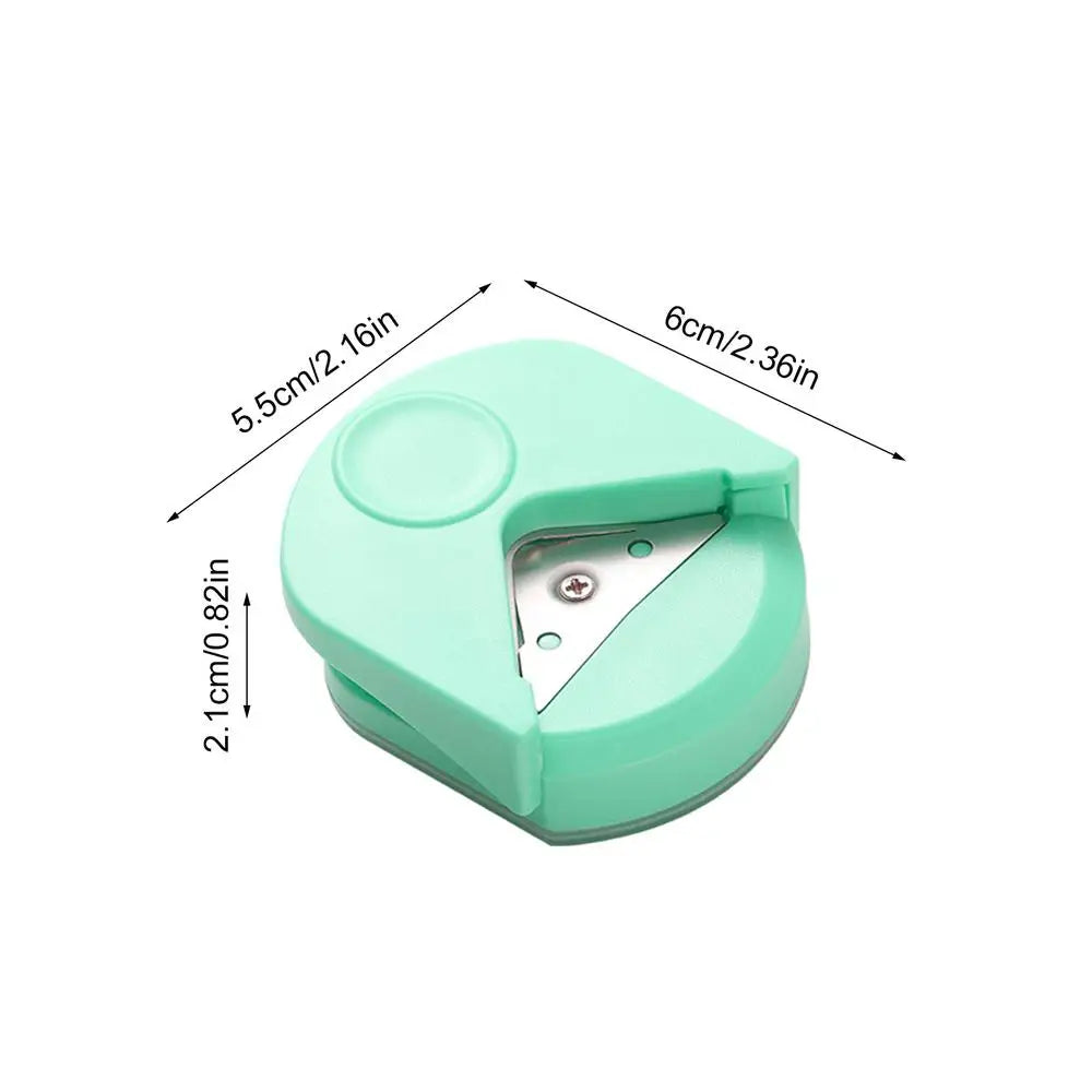 1PC Corner Rounder Punch Paper Portable Trimmer Cutter for Cutting DIY Card Photo Hole Angle Scrapbook Office Craft Tool Oasis Select Green