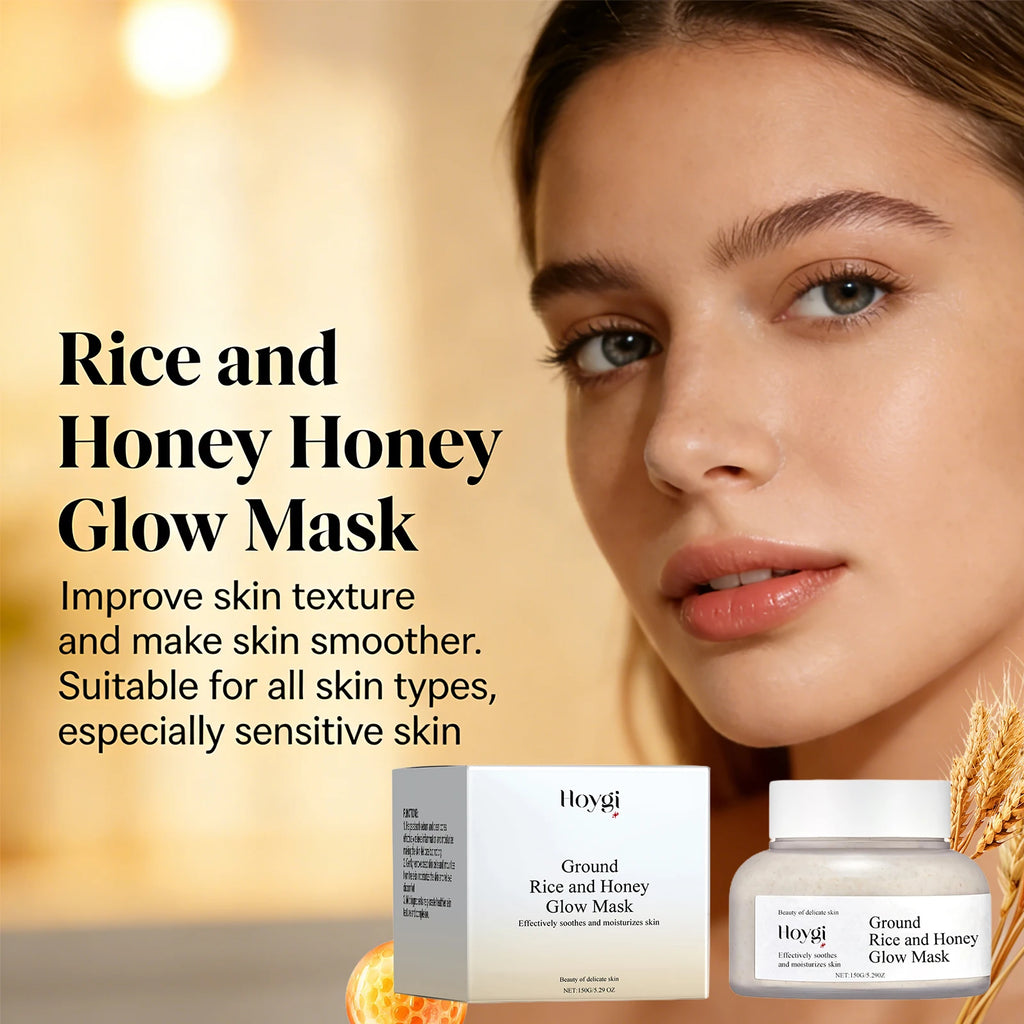 Hoygi Rice Honey Face Mask Pore Minimizing Oil Balancing Repairing Soothing Softening Skin Revitalizing Cleansing Mud Mask 150g Oasis Select
