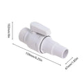 2-Way Pool Pump Valve Ball Valve 1.5 - 1.25in Pool Filter Stop Connector Maximum 50 PSI Pressure Rating for Above Ground Pool Oasis Select 1 pcs Australia