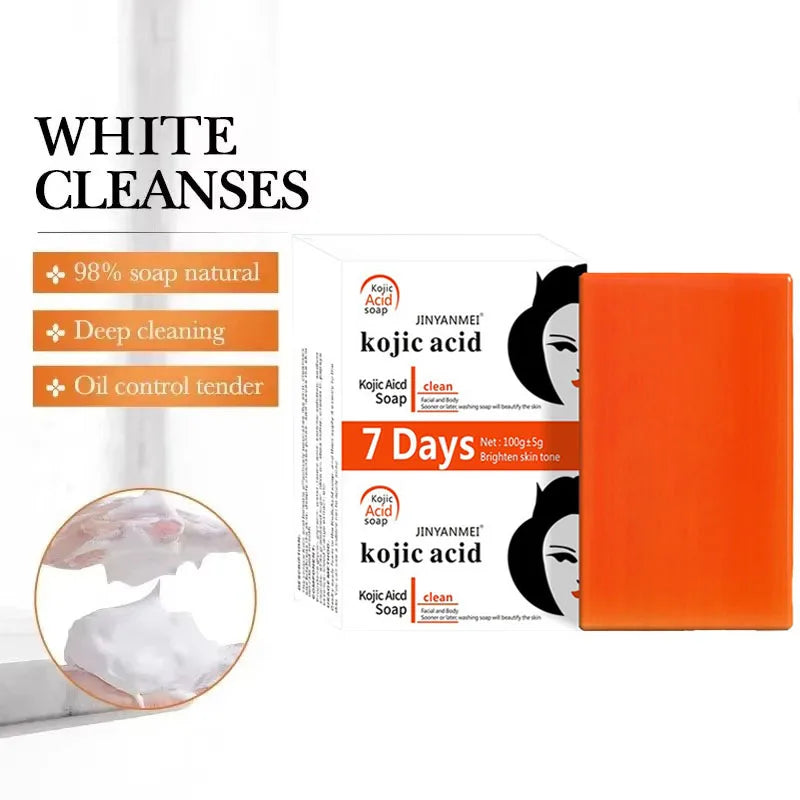 SADOER Kojic Acid Brightening Soap – Deep Cleanse & Hydrate