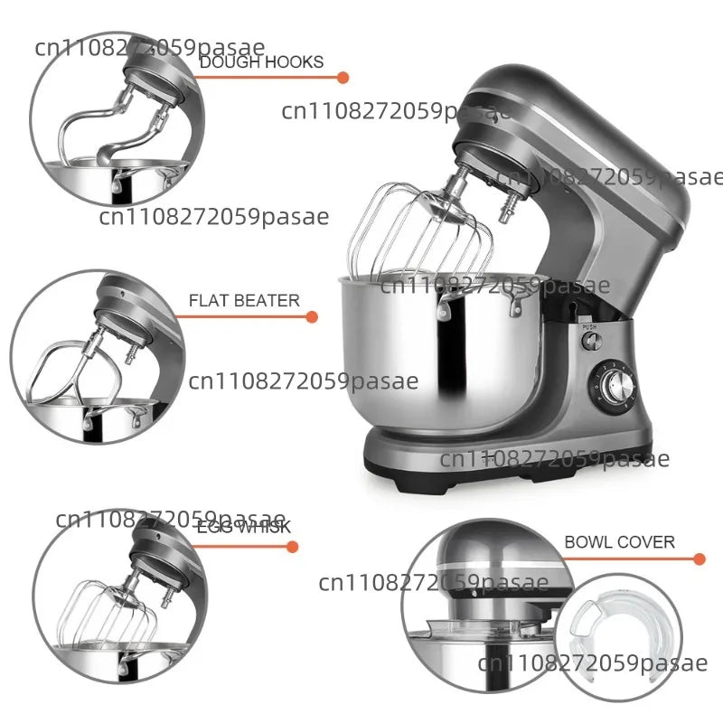 Large-Capacity European Stand Mixer 5L–15L | High-Power