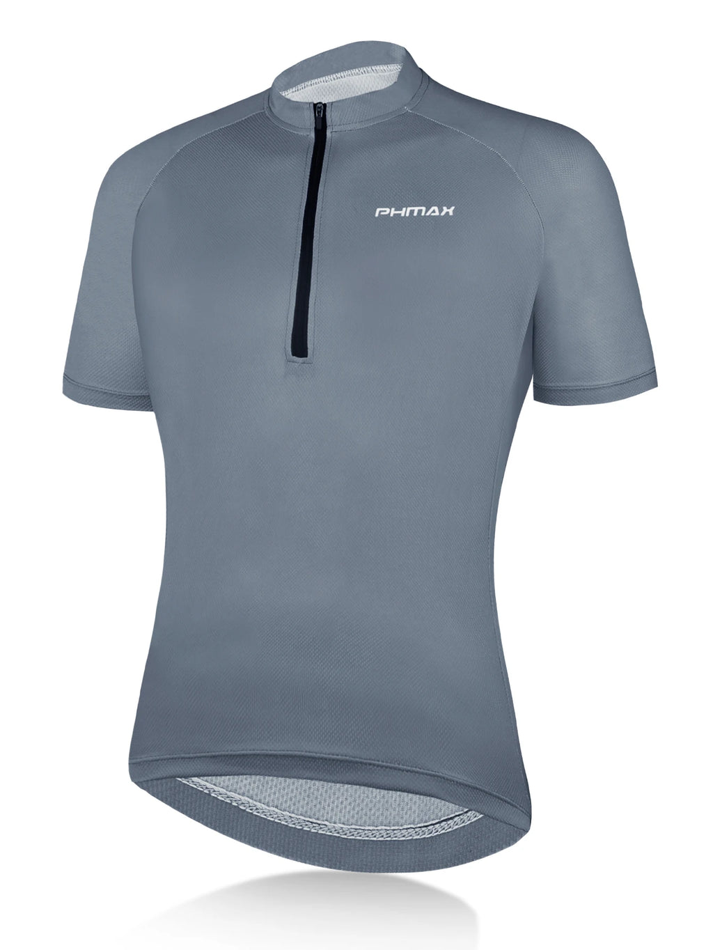 PHMAX Summer Men Cycling Jersey Breathable Quick Drying Short Sleeve Night Reflective Cycling Shirt Sports Loose Casual Clothes Oasis Select Light gray M