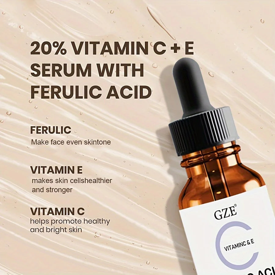 GZE Ferulic Serum – Vitamin C, E & Ascorbic Acid Face Essence Face Serum Oasis Select