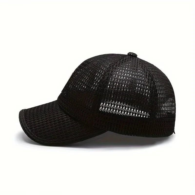 1pc Breathable Mesh Baseball Cap, Adjustable Quick-Dry Trucker Hat for Men Women, Summer Outdoor Casual Cap, Baseball cap Oasis Select