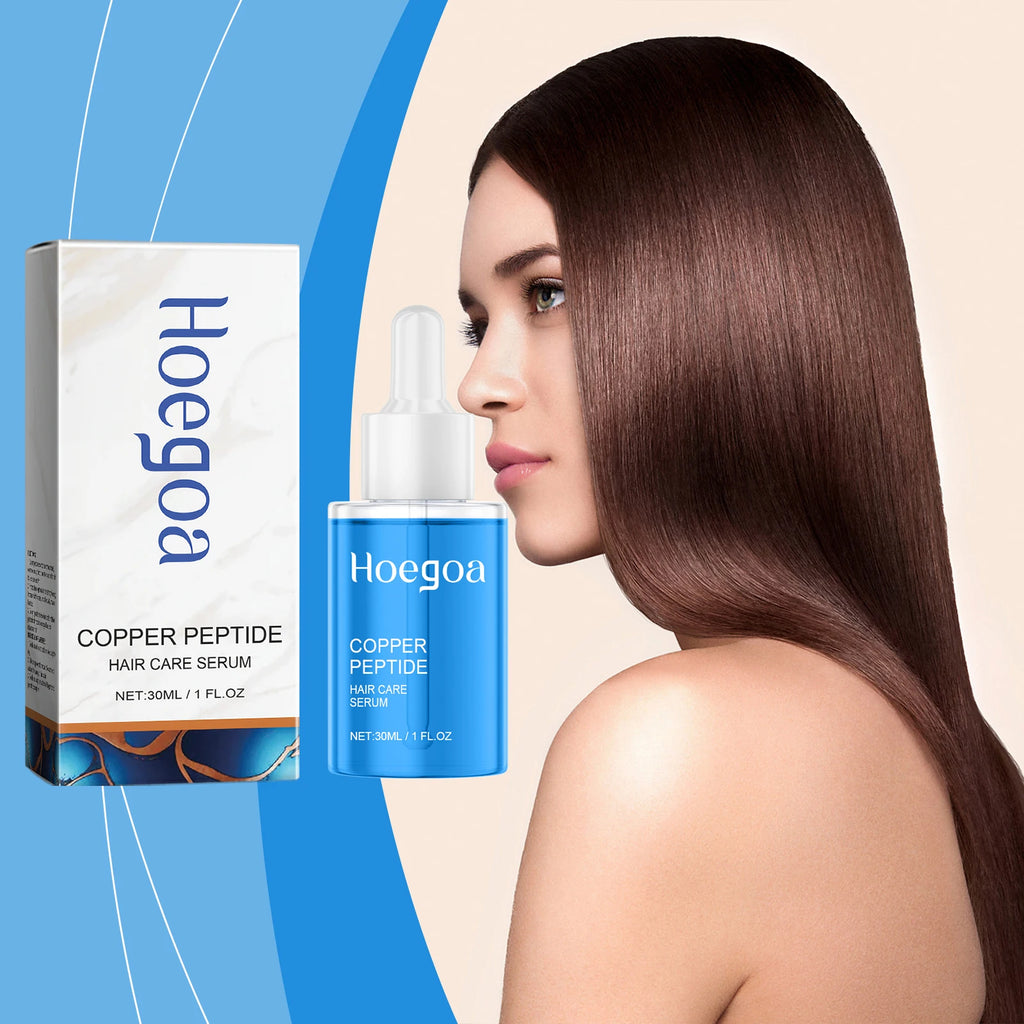 Copper Peptide Hair Grow Serum Prevent Alopecia Moisturizing Hair Dry Frizz Repairing Smoothing Scalp Care Density Hair Essence Oasis Select