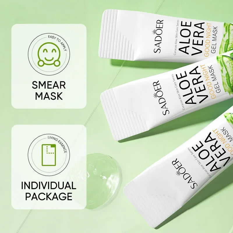 Sadoer Aloe Vera Overnight Sleeping Face Mask – 20 Pcs Sleeping Face Mask Oasis Select