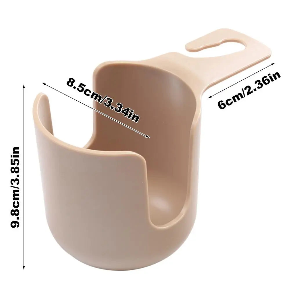 Car Cup Holder Multifunctional Car Rear Seat Cup Holder Hanging Beverage Storage Rack Car Interior Water Bottle Storage Rack Oasis Select Beige