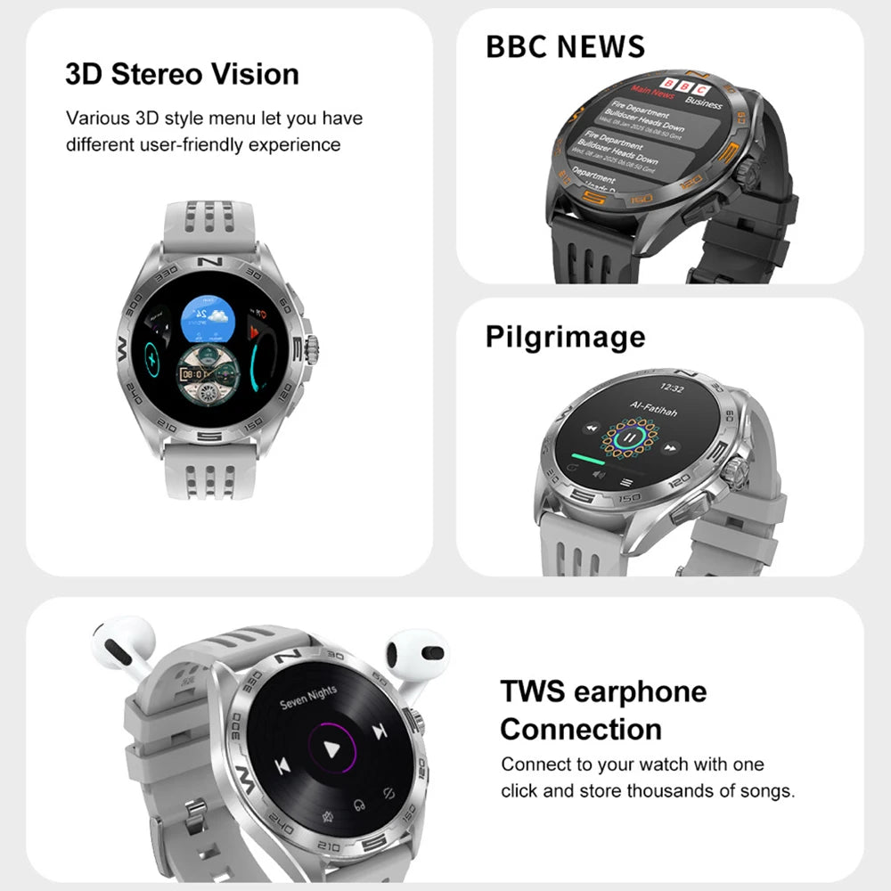 BT Call APP Download Smartwatch 4GB Memory Map Local Music Playback Sound Recording Smart Watch Men Women Sports Health Monitor Oasis Select