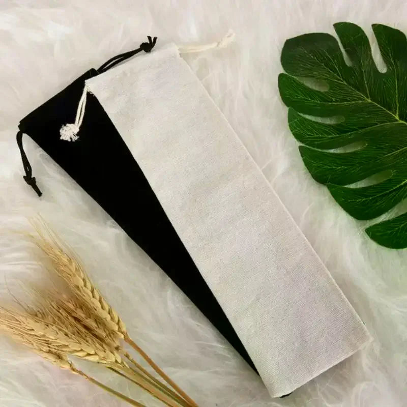 Cotton Linen Drawstring Storage Bag | Dustproof Utensil Pouch