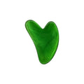 Natural Rose Quartz Gua Sha Tool Facial Massage Scraper for Skin Lifting & Tension Relief Ideal for Daily Skincare Routine Oasis Select GS02-green-02