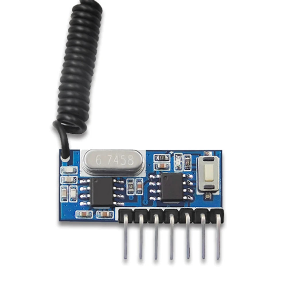 433 Mhz RF Remote Control Receiver and 433mhz RF Relay Receiver Switch Module DC3.3V-5V Jog Self-locking Interlock Controller Oasis Select 433MHz