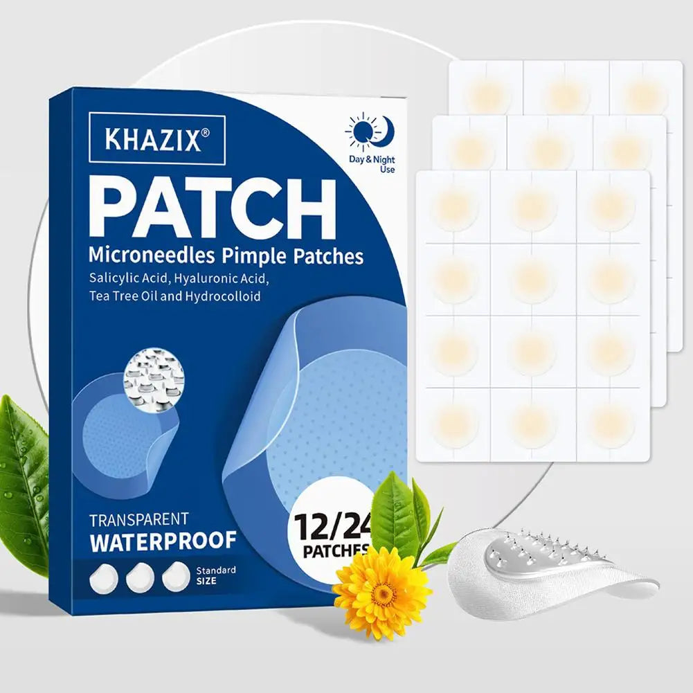 Micro Needle Hydrocolloid Acne Patches – 12/24 Pack Acne Pimple Patches Oasis Select