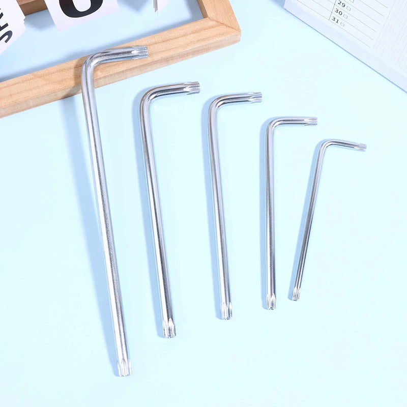 9Pcs Torx Star Wrench Kit Extended Allen Keys L-Type Hexagon Spanner Plum Blossom Dual End Screwdriver Hex Tool Set Oasis Select