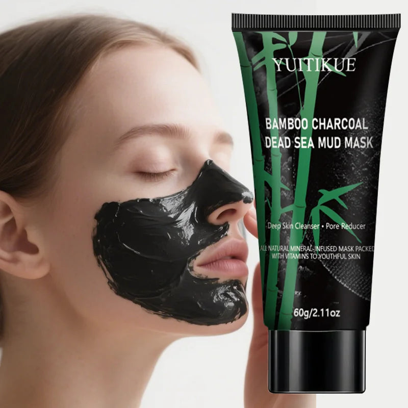 Bamboo Charcoal Dead Sea Mud Mask 60g – Blackhead Removal