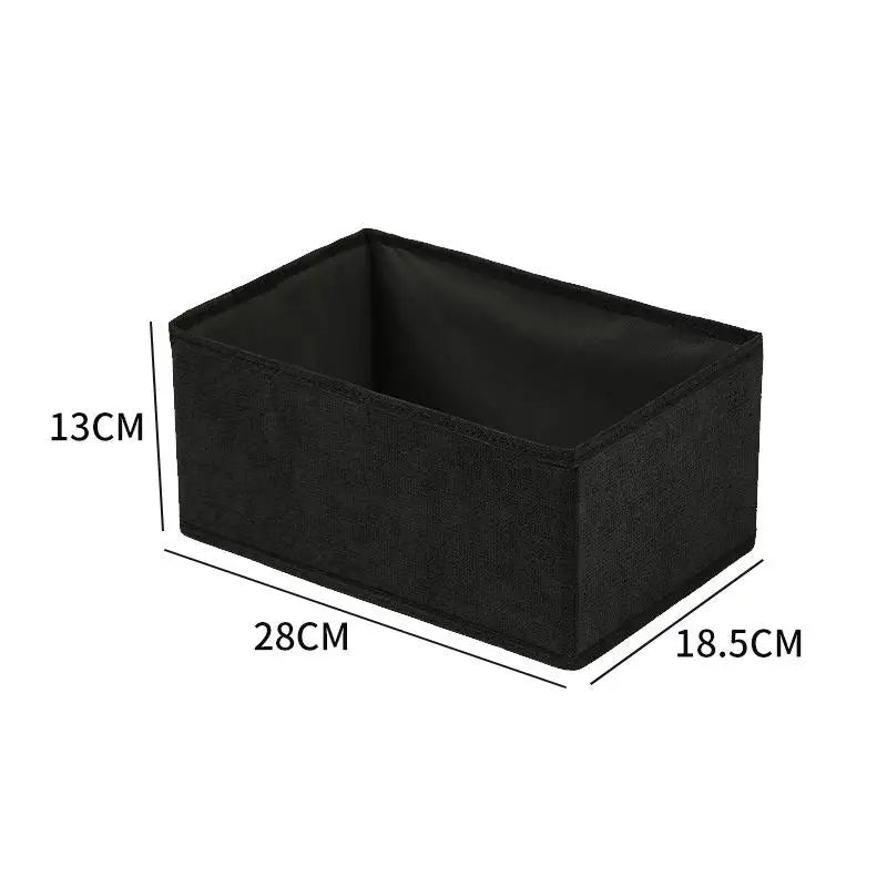 Clothes Organizer Storage Box Underwear Bra Socks Cabinet Drawer Organizer T-Shirt Storage Basket Wardrobe Storage Organizers Oasis Select L Black
