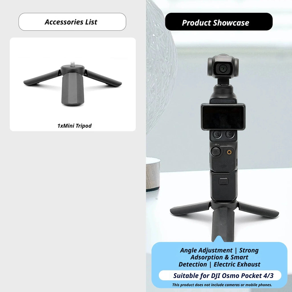 DJI Osmo Pocket 4/3 Accessories Kit – Case, Mount & Tripod