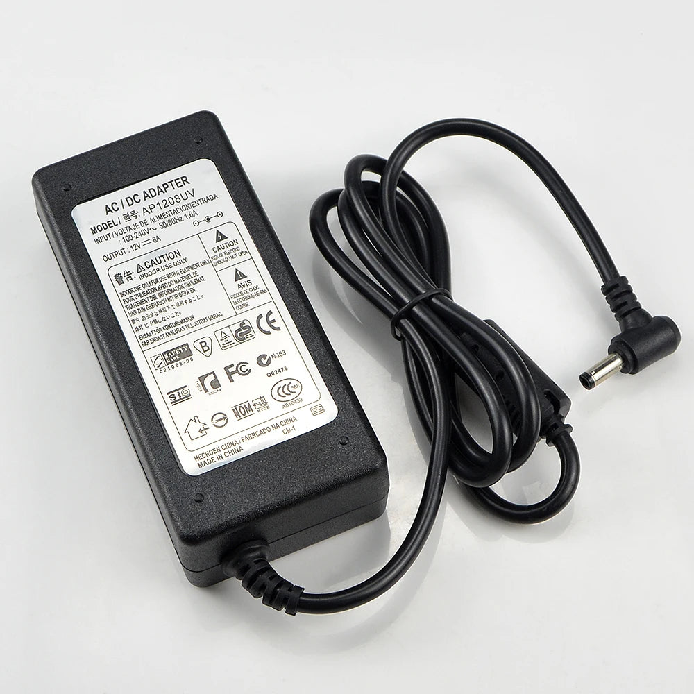 Universal Power Adapter AC110-240V To DC 12V EU Supply Charger 5.5*2.1mm Lighting Switches Power Driver for LED Strip Light TV Oasis Select