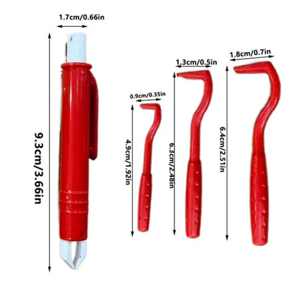 Tick Removal Tool Small Portable Reusable Tweezers Tick Removal Tool Kit for Dogs for Cattle Sheep Horse Cat Outdoor Home Daily Oasis Select Red