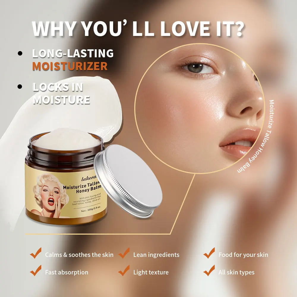 Beef Tallow Face Cream – Moisturizing & Firming | Lakerain