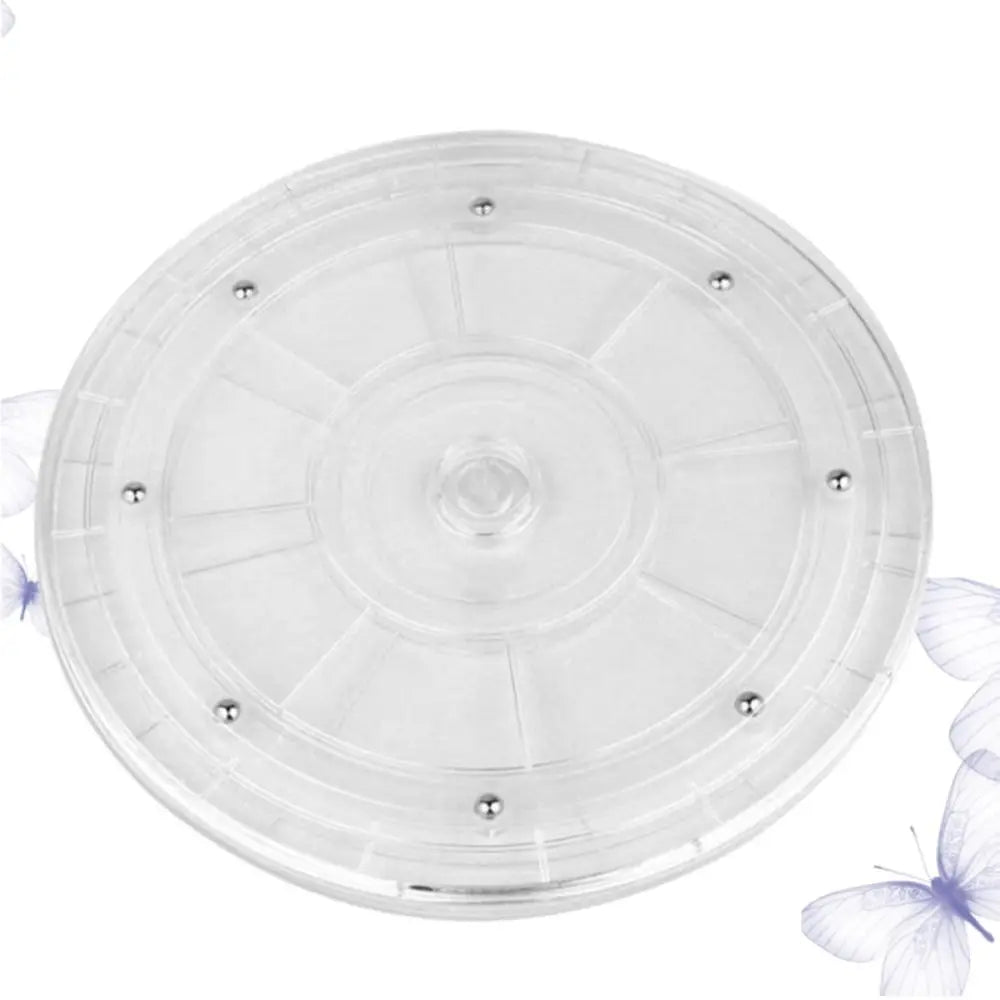 Creative 360-Degree Acrylic Turntable Transparent Round Rotating Display Stand Clear Plastic 360-Degree Rotary Table Antique Oasis Select
