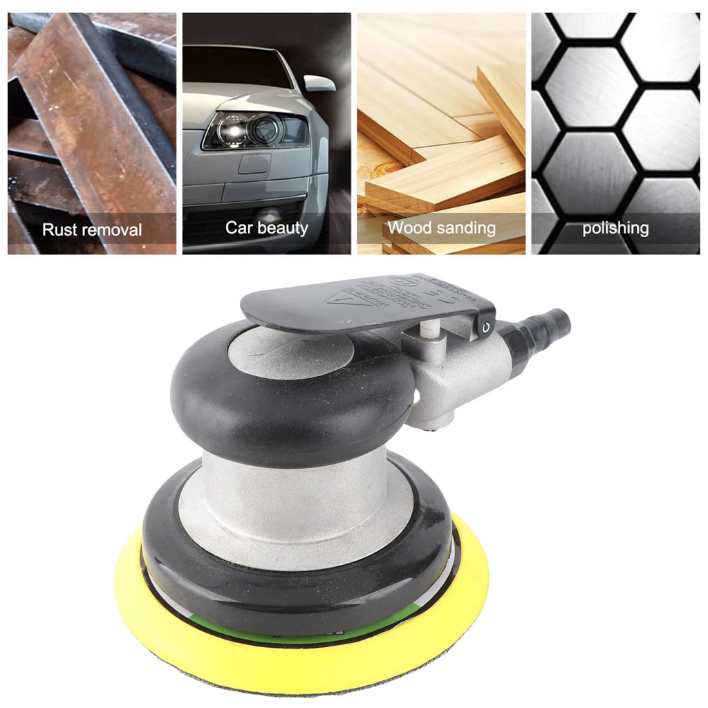 Air Sanding Machine Pneumatic Sander Aluminum Alloy Air Sanding Sandpaper Machine for Car Beauty Wood Polishing Oasis Select