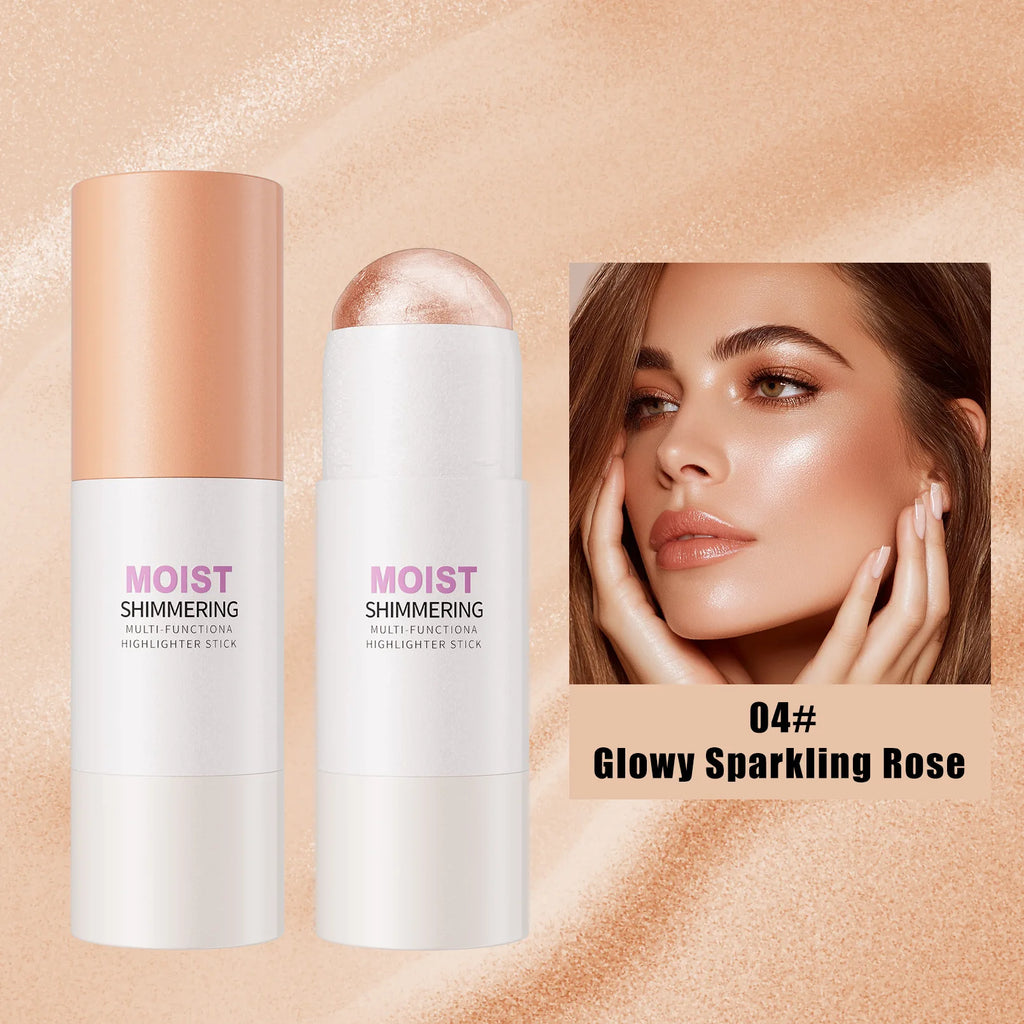 HelloKiss Highlighter Stick – Glassy Pink Ballet Face & Body