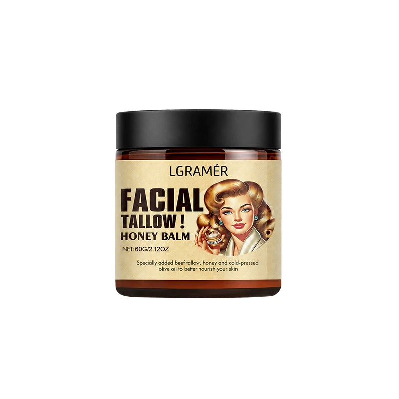 Beef Tallow & Honey Face Cream – Natural Daily Moisturizer