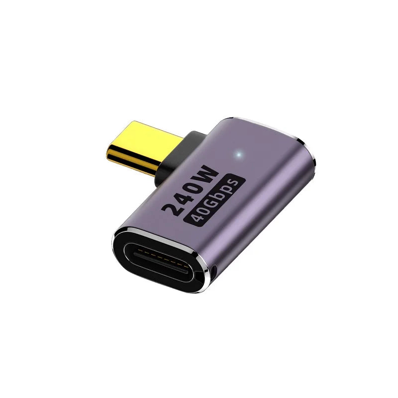 PD 240W 5A USB4.0 40Gbps Thunderbolt3 OTG Adapter 8K @ 60Hz type c USB C to Type-C 48V@5A Fast Charging Converter Data Adapter Oasis Select