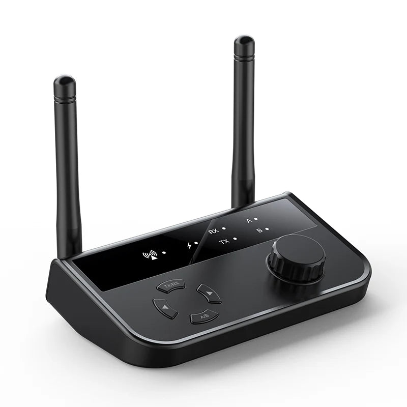 2 In 1 Bluetooth 5.3 Audio Receiver Transmitter 3.5mm Aux Jack RCA Stereo Music Wireless Adapter Dongle for TV Car PC Headphones Oasis Select Black
