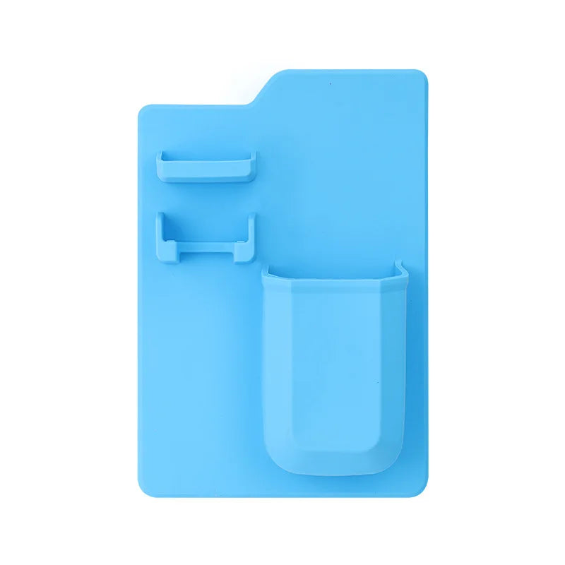 Silicone Shower Mirror & Toothbrush Holder – Self-Grip, Shatterproof