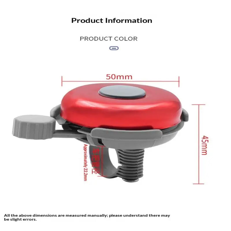 1Pcs Aluminum Alloy Bike Bell, Handlebar Mount Bicycle Warning Horn, Safety Cycling Accessory for Mountain Road Bikes Oasis Select