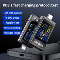KWS-X1 4V-30V 12A Voltmeter Ammeter Type C Tester Fast Charge Detection Trigger Capacity Measurement Ripple Measurement Oasis Select Default Title