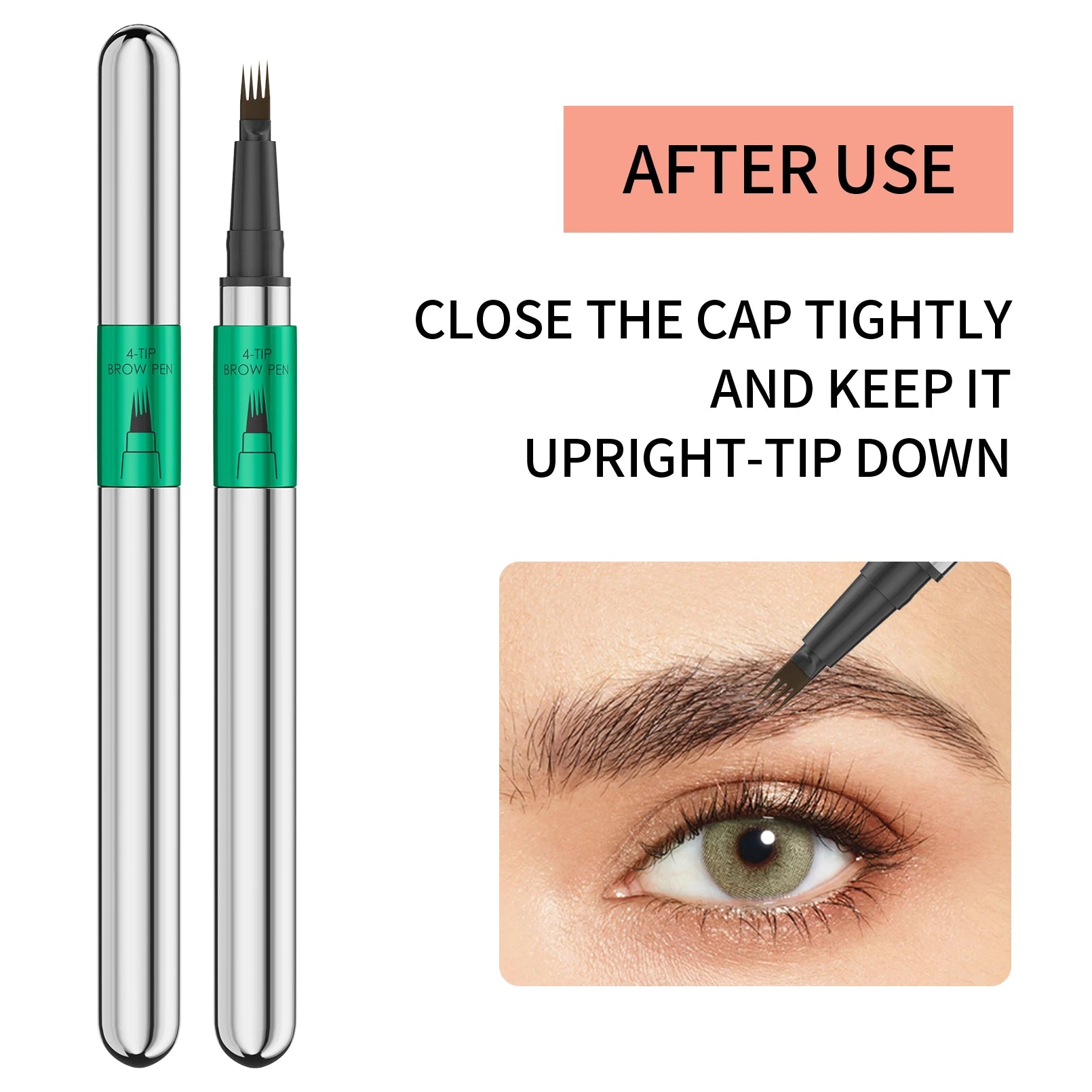 Hellokiss Waterproof Microblading Eyebrow Pen | 4-Tip, 5 Colors