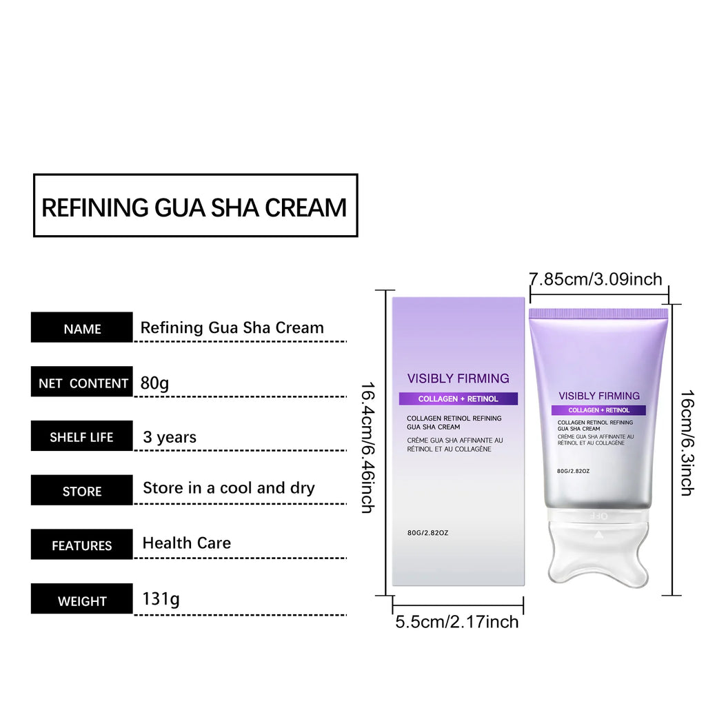 Instant Lifting Face Cream Sculpting Contour Gua Sha Cream Retinol Collagen Lift Sagging Skin Face Cheek Neck Scraping Therapy Oasis Select