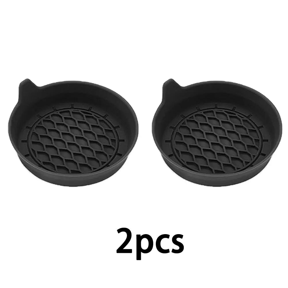 Silicone Car Cup Holder Insert Coasters – Anti-Slip 1/2/4 Pack