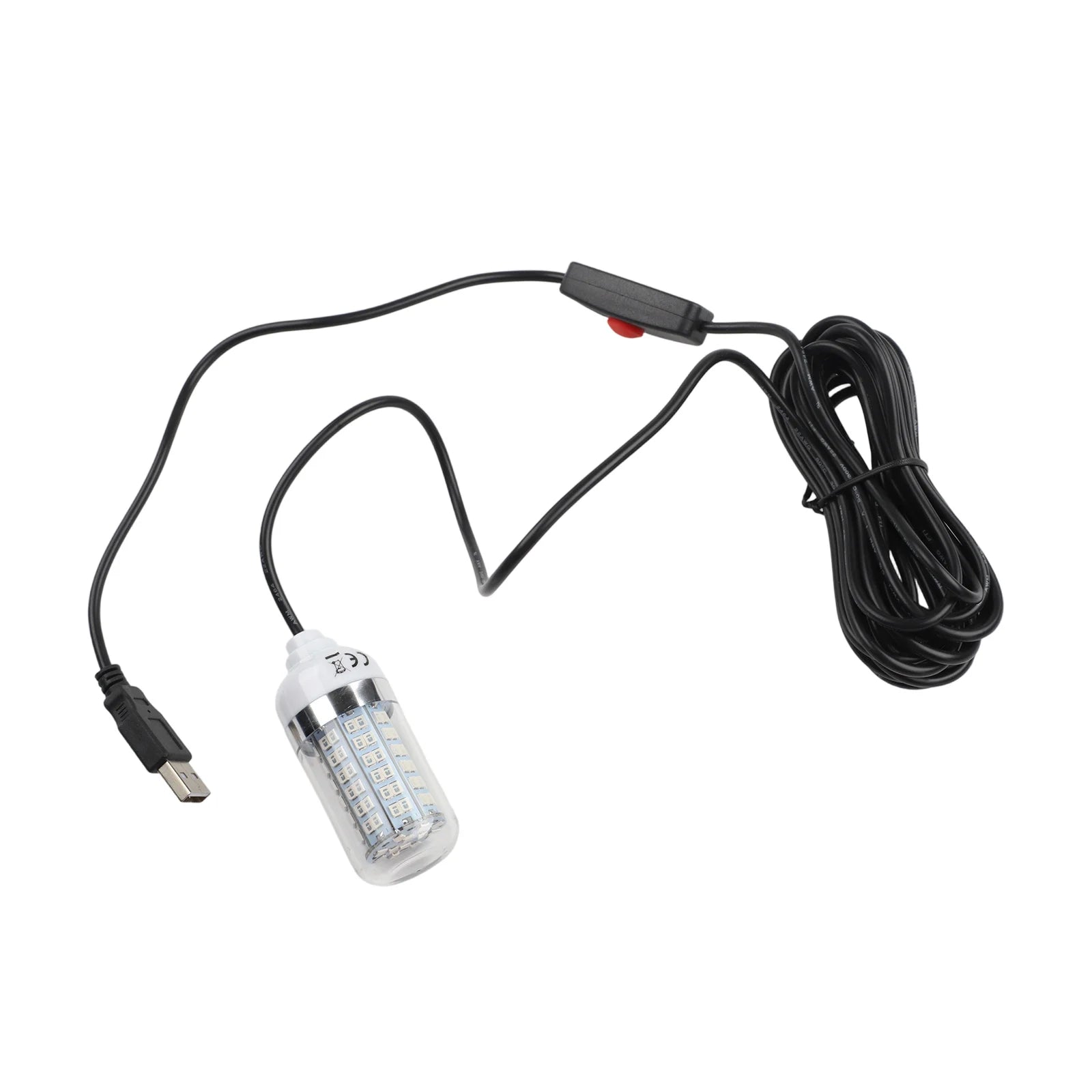 5V Underwater Fish Lure Lamp Green/white/blue/warm Light USB LED Fish Finder Light With 5m Line Raft For Night Fishing Parts Oasis Select