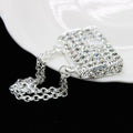 Fashion Creative Doll House Mini Metal Chain Bag Pendulum Doll Bag Miniature Shopping Handbag Clothing Accessories Oasis Select Silver