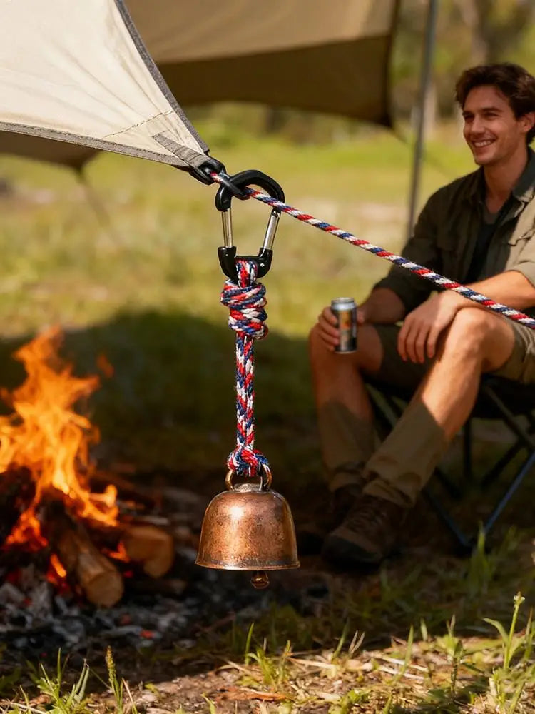 Bear Bells Bear Scare Gear with Keychain Iron Outdoor Bell for Backpacking Camping Walking Biking Climbing Wilderness Trail Oasis Select