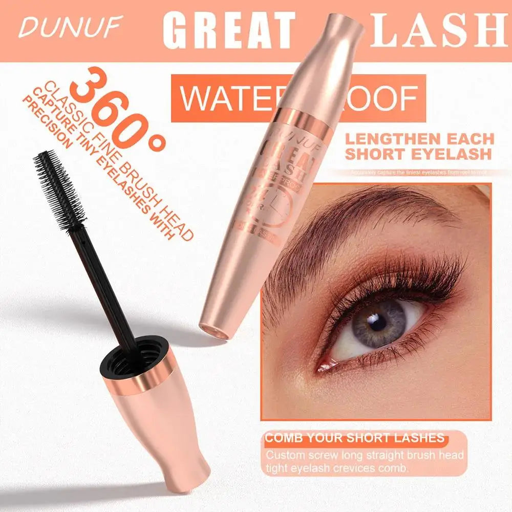 DUNUF 24H Waterproof Mascara – Volumizing & Lengthening