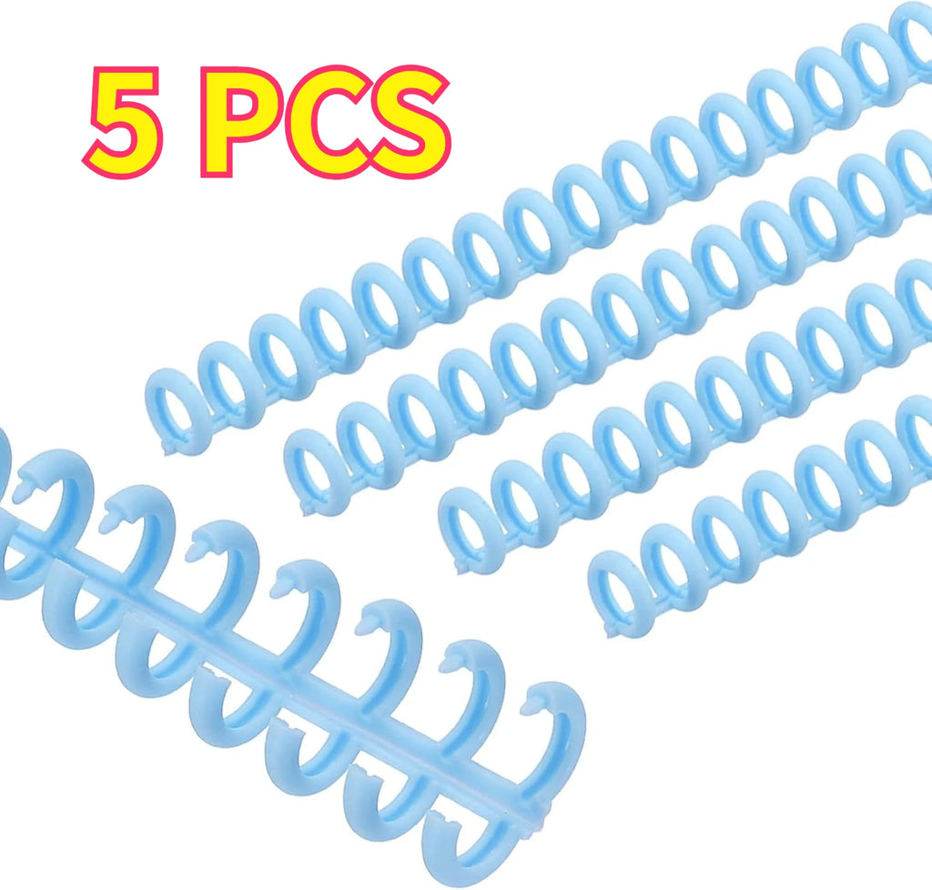 5 PCS Plastic Comb Binding Spine 30 Ring Colorful Book Binder Office School Stationery Supplies Report Document Binding Comb Oasis Select Sky Blue