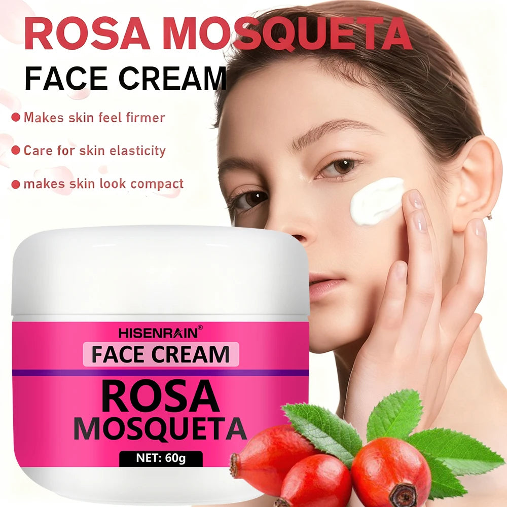 HISENRAIN Rosehip Serum & Cream Set – Brightening & Hydrating Rosehip Skincare Set Oasis Select