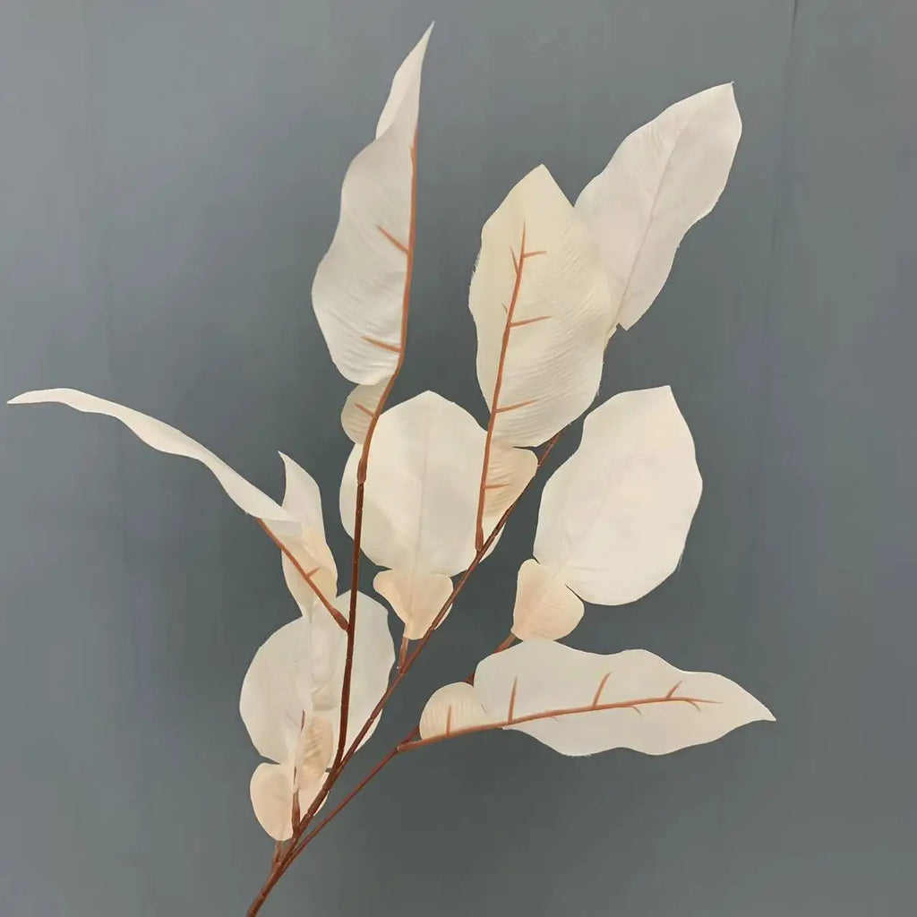 80cm Simulated Large Orange Leaf Decoration Garden Bonsai Simulated Dried Flower Wall Decoration Shooting Props Home Decoration Oasis Select YXB