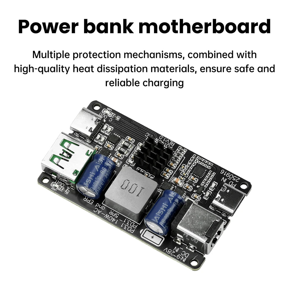 PD 140W High-power DC Buck Dual Port Fast Charging Module Type-C USB Charger Full Protocol Fast Charging PD3.1 QC3.0 QC4 QC4+ Oasis Select Default Title