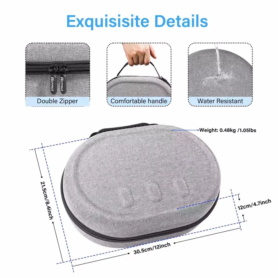 Hard Carrying Case for Meta Quest 3 VR Headset – EVA Shell