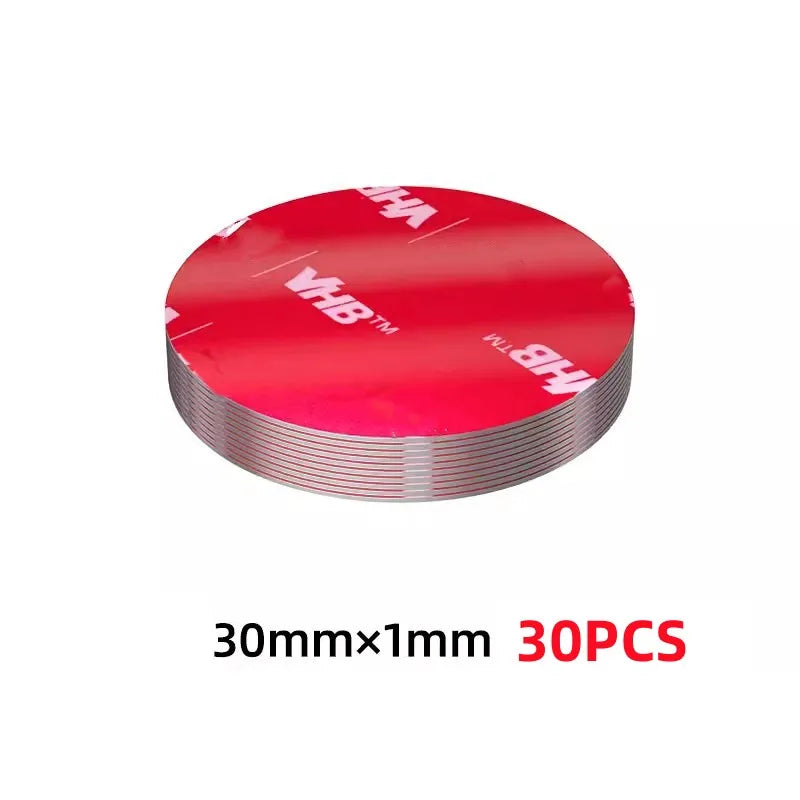 5-30PCS Strong Double Sided Adhesive Foam Pad Wall Mounting Tape Two Sides Heat-resistant Home Appliance Car Accessories Oasis Select Round 30mm
