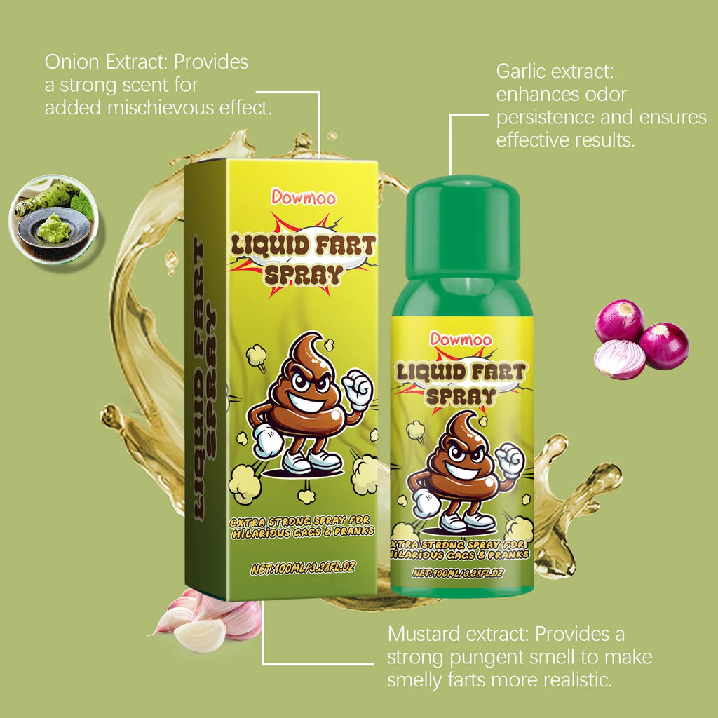 Fart Stink Spray Prank Gag Gift April Fools Day Party Joke Funny Trick Novelty Portable Natural Safe Formula For Adults Teens Oasis Select