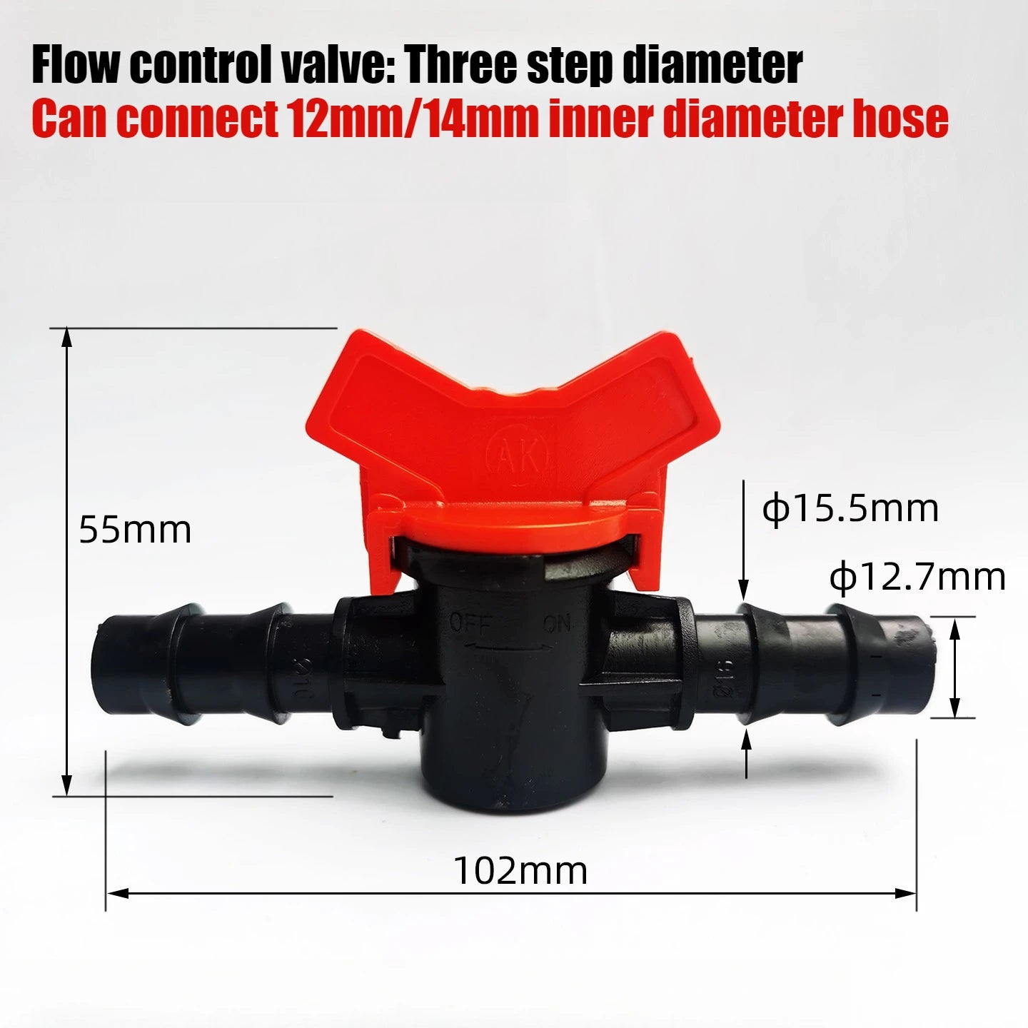 Waterstop By-pass Valve Male DN6/8/10/15/20 Thread Garden Hose Pipe Control Switch Garden Watering Irrigation System Accessories Oasis Select 3Points 12mm