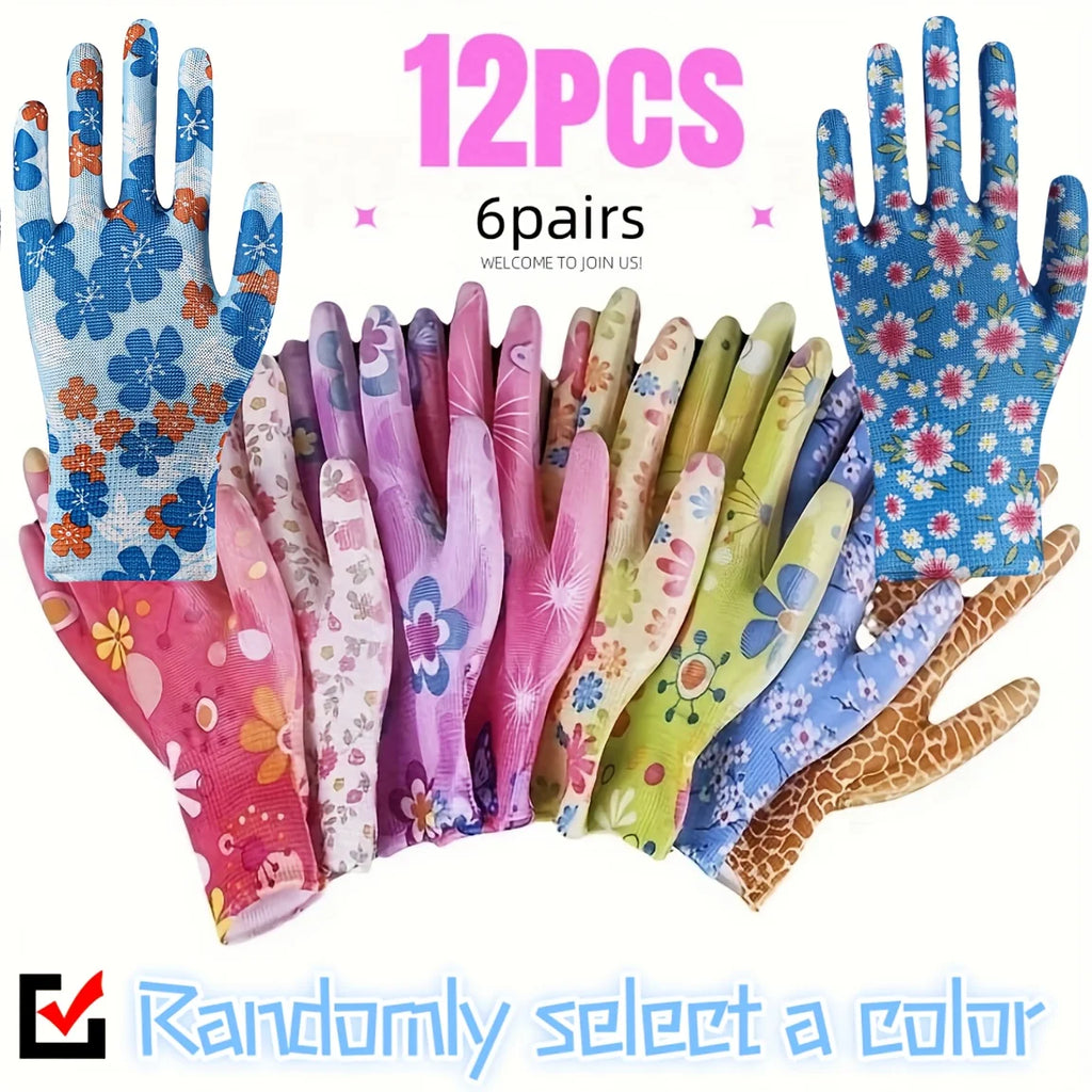 4/8Pairs Ladies' Cleaning Gloves - Suitable for outdoor activities such as cycling, fishing, camping, and home cleaning Oasis Select