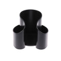 2-in-1 Dental Floss & Cotton Storage Box Countertop Organizer Bathroom Storage Organizer Oasis Select Black