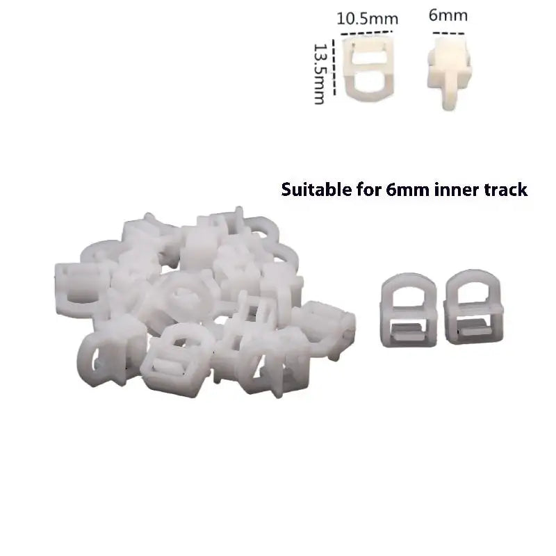 20Pcs Car DIY Accessories 3mm 6mm 9mm For Truck Curtain Slider FH FE FM Automotive Plastic Fastener Clip Oasis Select 6mm 20pcs